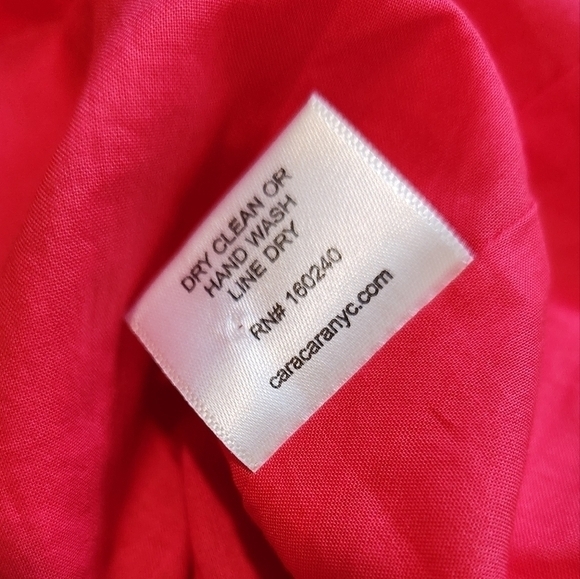 CARA CARA MONTAUK‎ RED PALMS DRESS S - Picture 9 of 10